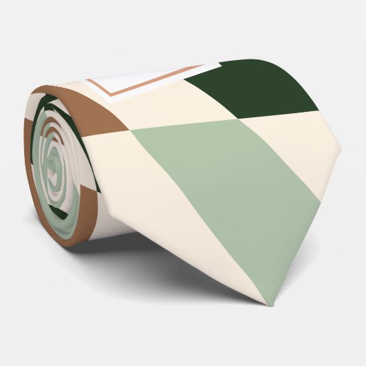 Cravate Monogramme de tableau de bord neutre défor (Roulé)