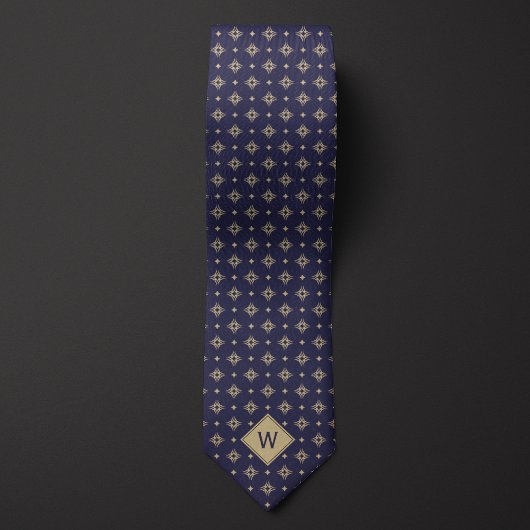 Cravate Monogramme de tatouage tribal
