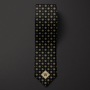 Cravate Monogramme de tatouage tribal