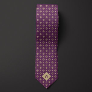 Cravate Monogramme de tatouage tribal