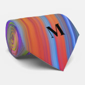 Cravate Monogramme diagonale rayé (Roulé)