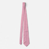Cravate Monogramme d'inspiration florale rose rose (Dos)