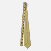 Cravate Monogramme du panier de golf Retro (Dos)
