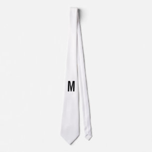 Cravate Monogramme et nom personnalisés modernes