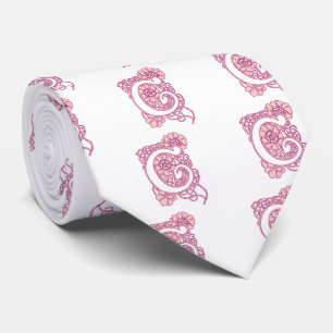 Cravate Monogramme floral Art Nouveau C