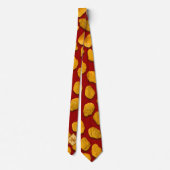 Cravate Monogramme Funny Chicken Nugget Motif (Dos)