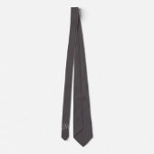 Cravate Monogramme Gris Charbon (Dos)