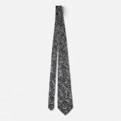 Cravate Monogramme gris noir (Dos)