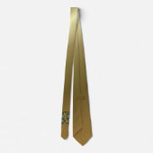 Cravate Monogramme Initiale B Fleurs de Marguerites Art (Dos)