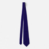 Cravate Monogramme Initiale Blason Personnalisé Bleu Marin (Dos)