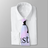 Cravate Monogramme majuscule masculine ajouter un nom past (Attaché)