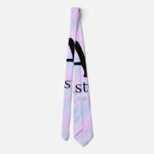 Cravate Monogramme majuscule masculine ajouter un nom past (Dos)