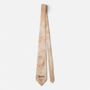 Cravate Monogramme minimaliste en or marbre or