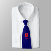 Cravate Monogramme moderne ANNÉE DU RABBBIT (Attaché)