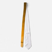 Cravate Monogramme motif de maillage de géométrie orange (Dos)