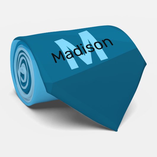 Cravate Monogramme motif de maillage géométrique dégradé c (Roulé)