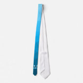 Cravate Monogramme motif de maillage géométrique dégradé c (Dos)
