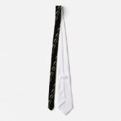 Cravate Monogramme or O initiales marchandise (Dos)