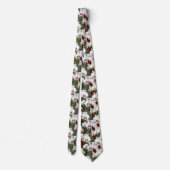 Cravate Monogramme Orchidées Blanches Orchidées Fleurs flo (Dos)