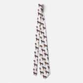 Cravate Monogramme personnalisé Brown Labrador Retriever M (Dos)
