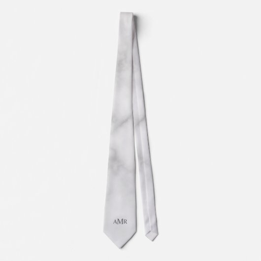 Cravate Monogramme Personnalisé Classique (Devant)