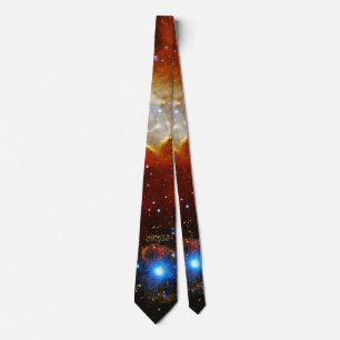 Cravate monogramme personnalisé Nebula N90 et Pulsar SXP10