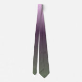Cravate Monogramme Plum violet vert Ombre dépoli (Dos)