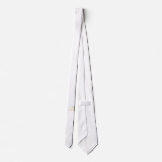 Cravate monogramme pour Diner en Blanc (Dos)