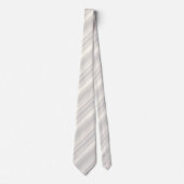 Cravate Monogramme rayures beiges (Devant)
