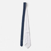 Cravate Monogramme Sm imprimé sur denim bleu foncé Imprime (Dos)