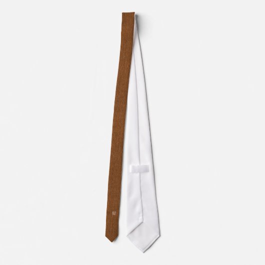 Cravate Monogramme Sm imprimé sur denim de bronze Imprimer (Dos)