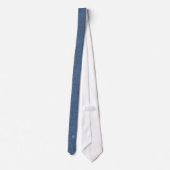 Cravate Monogramme Sm Imprimer sur Denim bleu Imprimer cra (Dos)