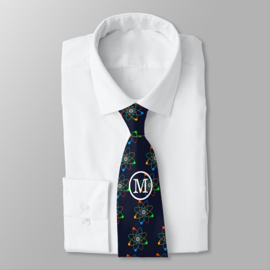 Cravate Monogramme - Structure atomique (Attaché)