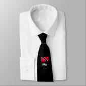 Cravate Monogramme sur DRAPEAU TRINIDAD personnalisé (Attaché)