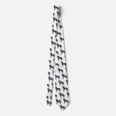 Cravate Monogramme sur mesure du Motif de repérage Black L (Dos)