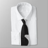 Cravate Monogramme vache noir et blanc (Attaché)