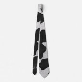 Cravate Monogramme vache noir et blanc (Dos)