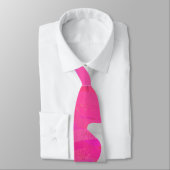 Cravate Monogramme Vache rose et blanc chaud (Attaché)