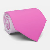 Cravate monogrammes rose pâle magenta cerisier rose (Roulé)