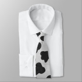 Cravate Monogrtam dalmate Noir et Blanc (Attaché)