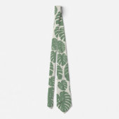 Cravate Monstera - Vert (Dos)