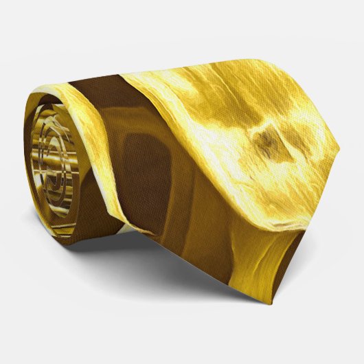 Cravate monstère d'or (Roulé)