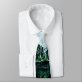 Cravate Montagnes aquarelles (Attaché)