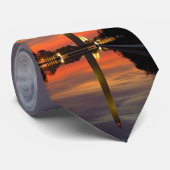 Cravate Monument de Washington au coucher du soleil (Roulé)