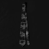 Cravate Moody Agate | Onyx Black Silver Vampy Goth Parties