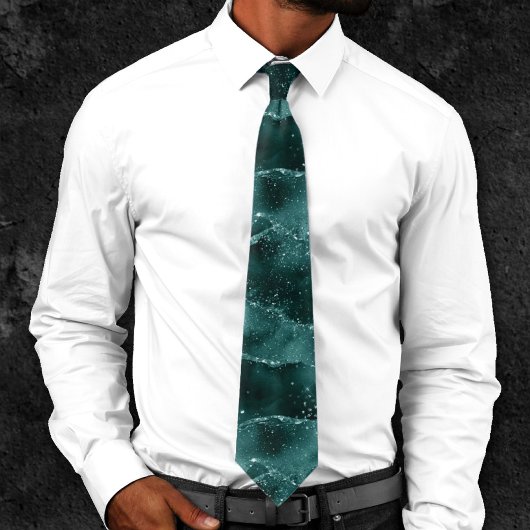 Cravate Moody Agate | Turquoise Vert Malachite Riche Joyau