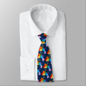 Cravate Morceaux de puzzle de sensibilisation sur (Attaché)