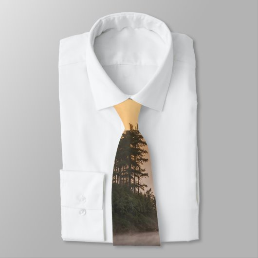 Cravate Morning Mist on River in the Pines (Attaché)