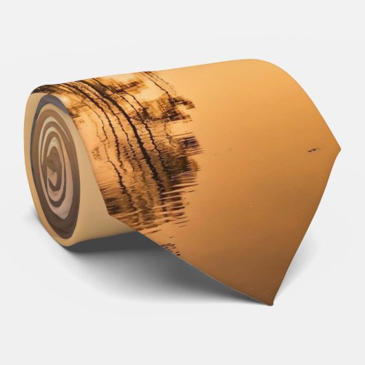 Cravate Morning Mist on River in the Pines (Roulé)