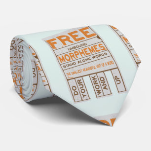 Cravate Morphèmes libres humoristique structurée littérati
